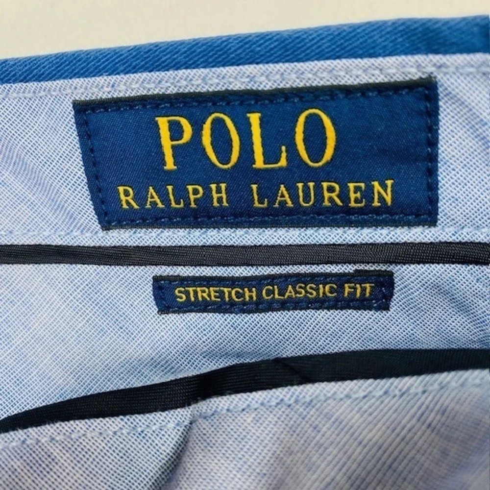 Polo Ralph Lauren Men 32 Royal Blue Stretch Classic Fit Chino Short Cotton Twill